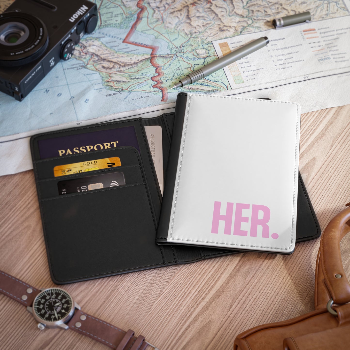 Stylish HER. Passport Cover – Personalized Travel Accessory for Women